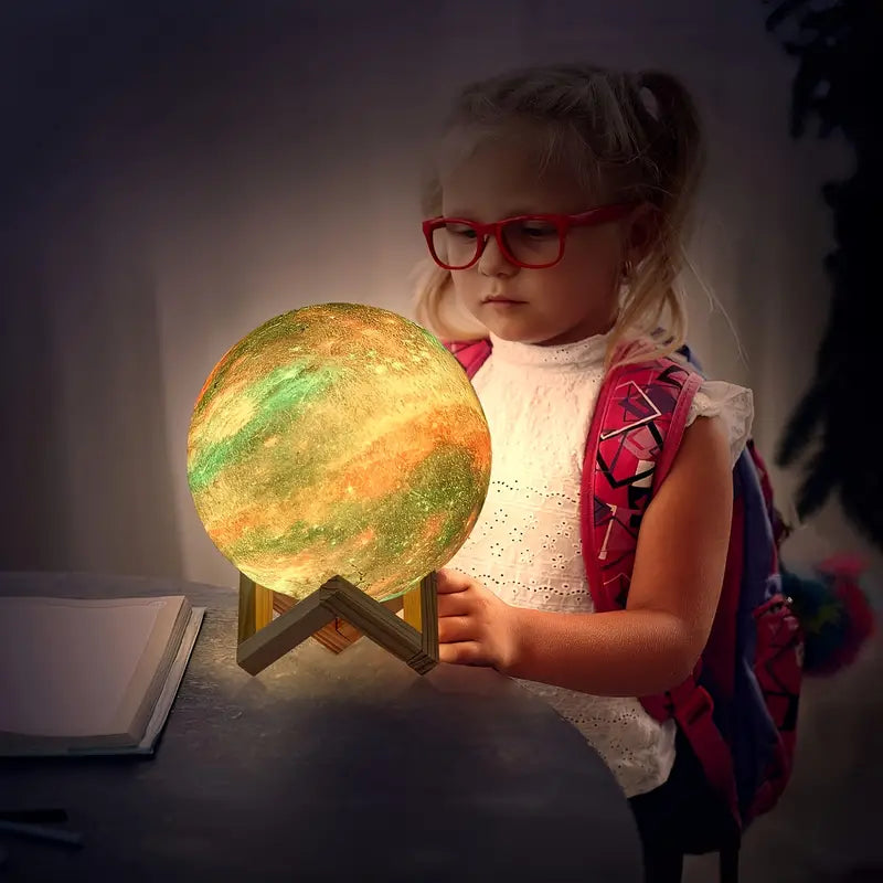 Lámpara Luna LED 3D RGB
