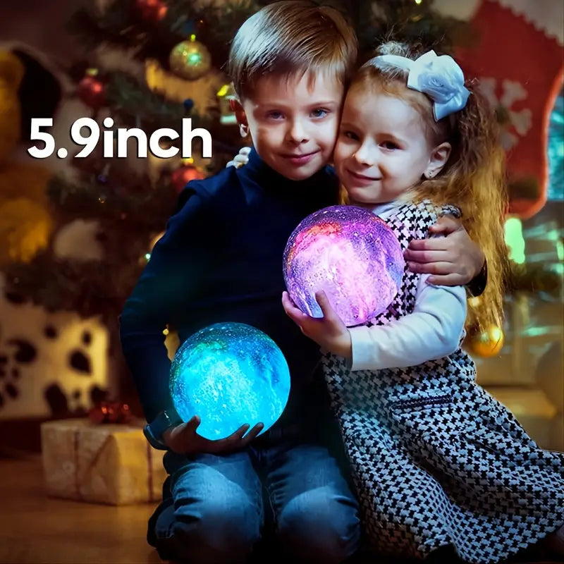 Lámpara Luna LED 3D RGB