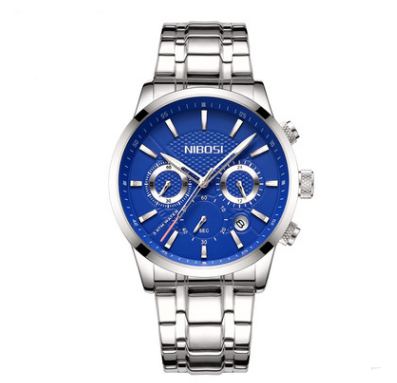 Reloj Deportivo Elegante para Hombres en Negro y Dorado con 3 Esferas