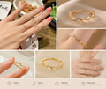 Anillo Golden Hearts