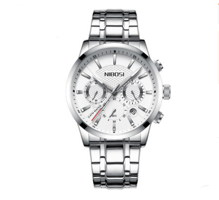Reloj Deportivo Elegante para Hombres en Negro y Dorado con 3 Esferas
