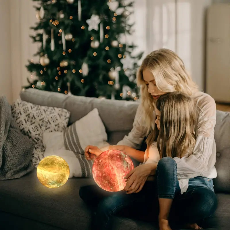 Lámpara Luna LED 3D RGB